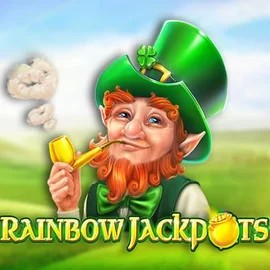 Rainbow Jackpots logo by Red Tiger Gaming Lucky Pays Casino