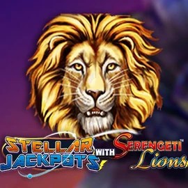 Stellar Jackpots with Serengeti Lions slot visual from Lightning Box Game available on luckypayslogin.com